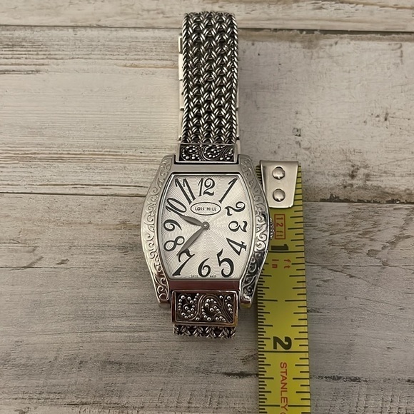 Lois Hill Swiss Made Tonneau Watch Woven Bracelet Ref LH-0071 5ATM main image 11